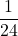 \dfrac{1}{24}
