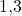1{,}3