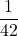 \dfrac{1}{42}